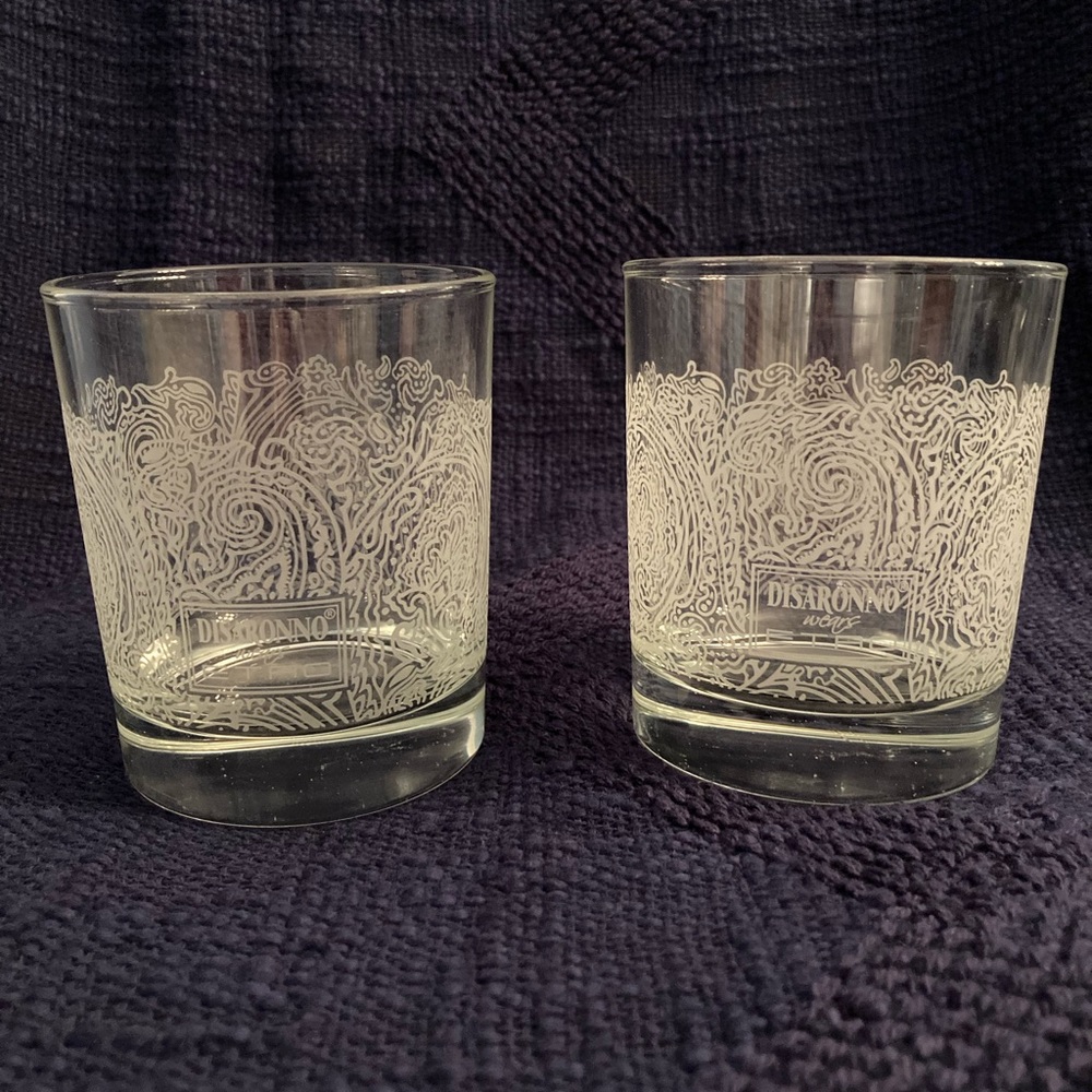 Disaronno Wears Etro Set Of 2 Rock Glasses